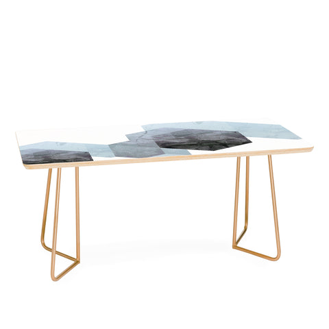 Emanuela Carratoni Neutral Marble Geometry Coffee Table