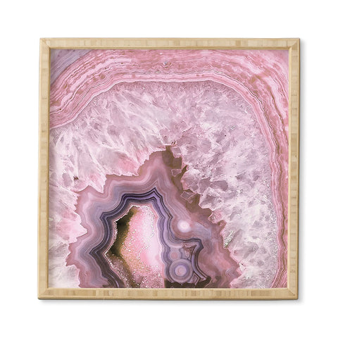 Emanuela Carratoni Pale Pink Agate Framed Wall Art
