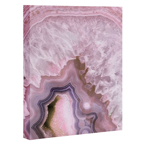 Emanuela Carratoni Pale Pink Agate Art Canvas