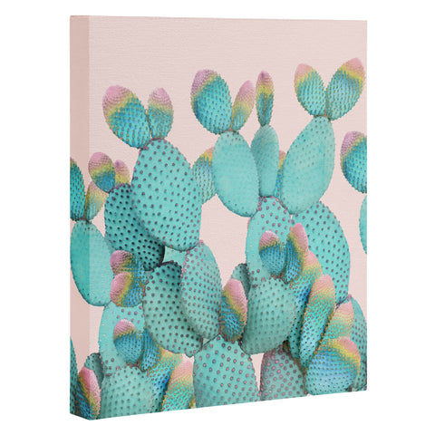 Emanuela Carratoni Pastel Cactus Jungle Art Canvas