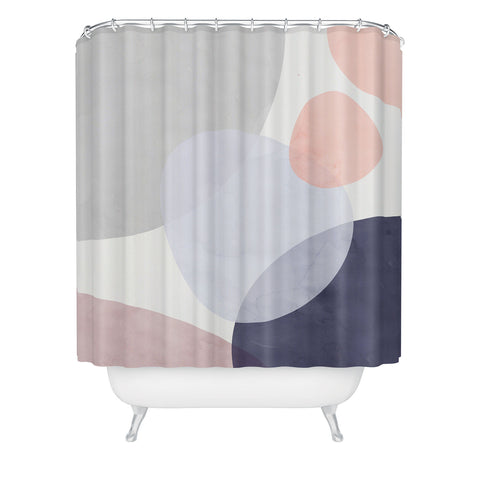 Emanuela Carratoni Pastel Shapes III Shower Curtain