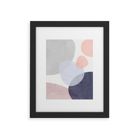 Emanuela Carratoni Pastel Shapes III Framed Art Print
