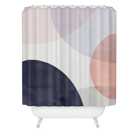 Emanuela Carratoni Pastel Shapes Shower Curtain
