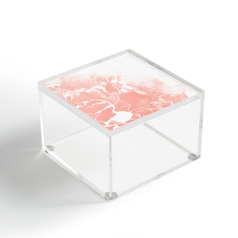 Emanuela Carratoni Pink Marble with White Acrylic Box