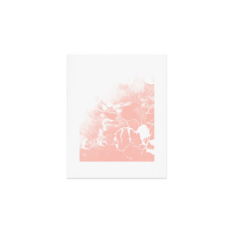 Emanuela Carratoni Pink Marble with White Art Print