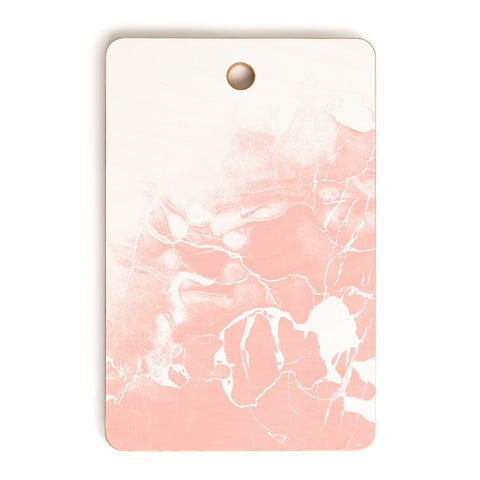 Emanuela Carratoni Pink Marble with White Cutting Board Rectangle