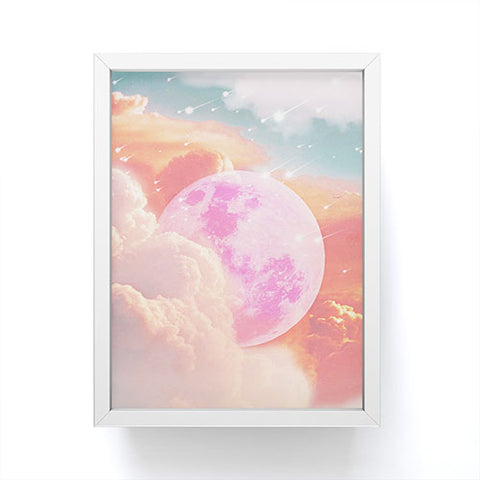 Emanuela Carratoni Pink Moon Landscape Framed Mini Art Print