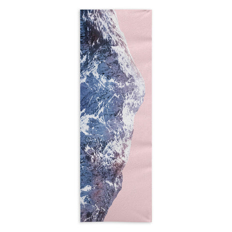 Emanuela Carratoni Pink Mountains Yoga Towel