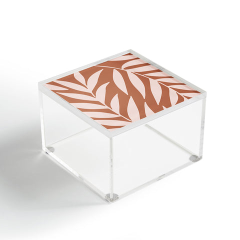 Emanuela Carratoni Pink Palms on Baked Earth Acrylic Box
