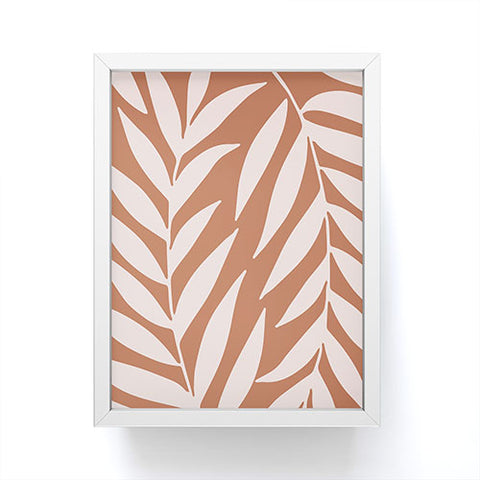 Emanuela Carratoni Pink Palms on Baked Earth Framed Mini Art Print
