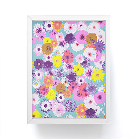 Emanuela Carratoni Pop Art Flowers Framed Mini Art Print