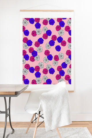 Emanuela Carratoni Pop Roses Art Print And Hanger