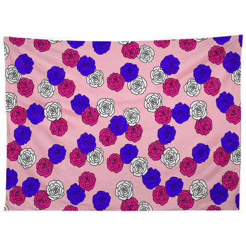 Emanuela Carratoni Pop Roses Tapestry