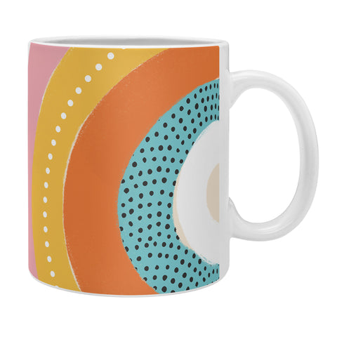 Emanuela Carratoni Rainbows and Polka Dots Coffee Mug