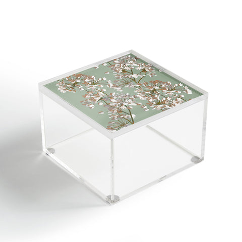 Emanuela Carratoni Sage Delicate Flowers Acrylic Box