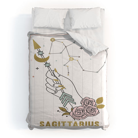 Emanuela Carratoni Sagittarius Zodiac Series Comforter