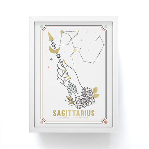 Emanuela Carratoni Sagittarius Zodiac Series Framed Mini Art Print