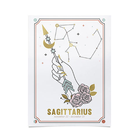 Emanuela Carratoni Sagittarius Zodiac Series Poster