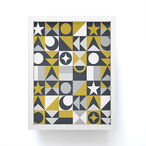 Emanuela Carratoni Small Cute Geometry Framed Mini Art Print