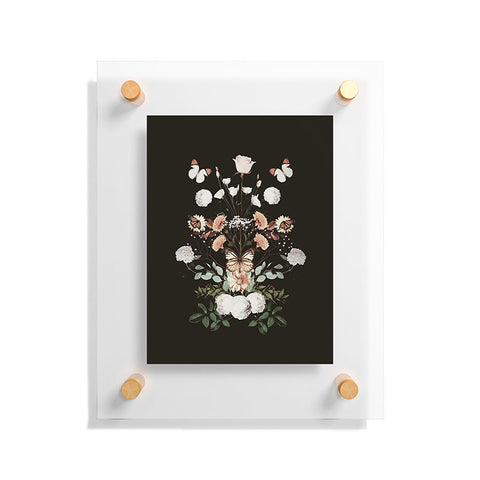 Emanuela Carratoni Spring Floral Geometry Floating Acrylic Print