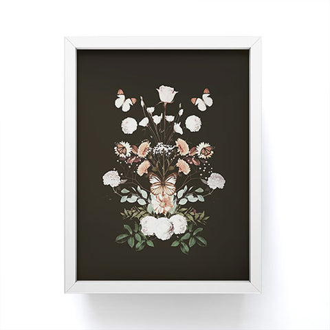 Emanuela Carratoni Spring Floral Geometry Framed Mini Art Print