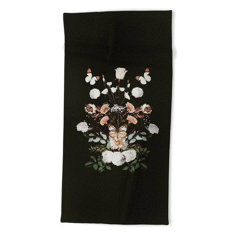 Emanuela Carratoni Spring Floral Geometry Beach Towel