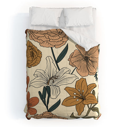 Emanuela Carratoni Spring Floral Mood Comforter