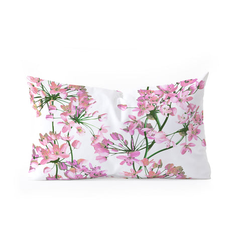 Emanuela Carratoni Spring Pattern Oblong Throw Pillow