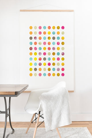 Emanuela Carratoni Summer Polka Dots Art Print And Hanger