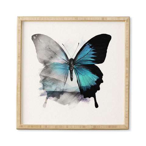 Emanuela Carratoni The Blue Butterfly Framed Wall Art