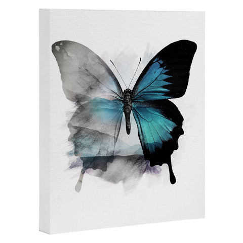 Emanuela Carratoni The Blue Butterfly Art Canvas