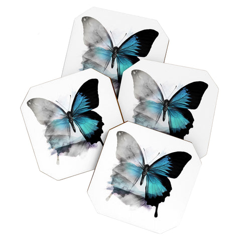 Emanuela Carratoni The Blue Butterfly Coaster Set