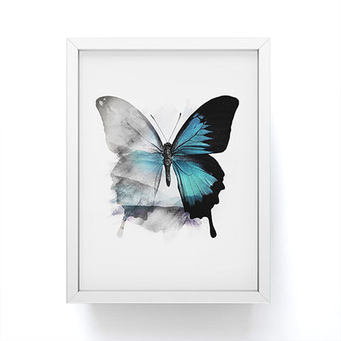 Emanuela Carratoni The Blue Butterfly Framed Mini Art Print
