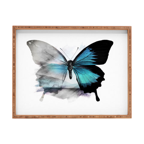 Emanuela Carratoni The Blue Butterfly Rectangular Tray