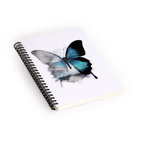 Emanuela Carratoni The Blue Butterfly Spiral Notebook