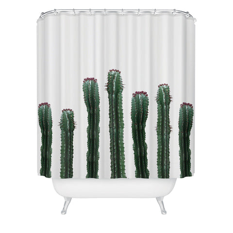 Emanuela Carratoni The Cactus Mood Shower Curtain