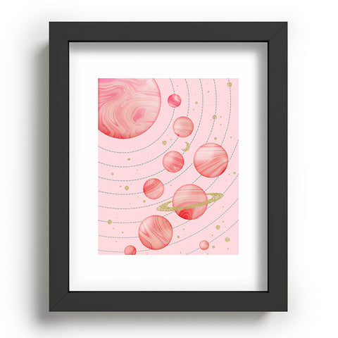 Emanuela Carratoni The Pink Solar System Recessed Framing Rectangle
