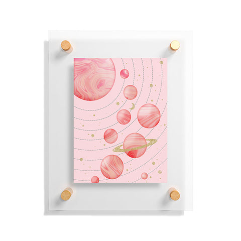 Emanuela Carratoni The Pink Solar System Floating Acrylic Print