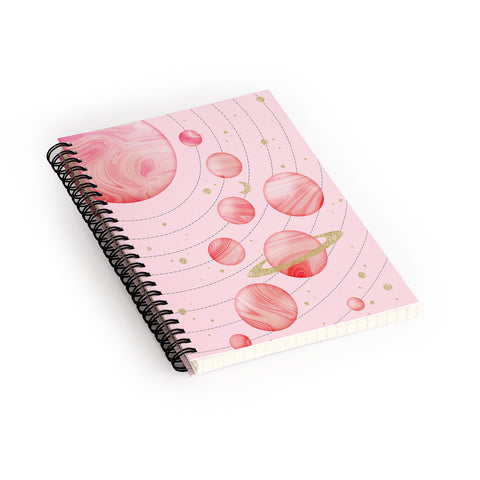Emanuela Carratoni The Pink Solar System Spiral Notebook