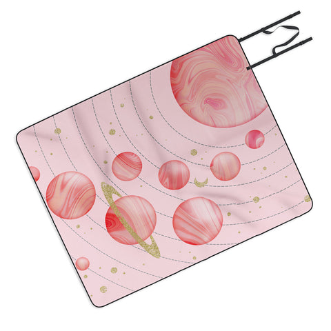 Emanuela Carratoni The Pink Solar System Picnic Blanket