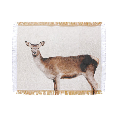 Emanuela Carratoni The Sweet Deer Throw Blanket