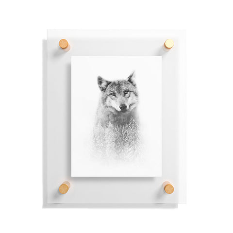 Emanuela Carratoni The Wolf and the Forest Floating Acrylic Print
