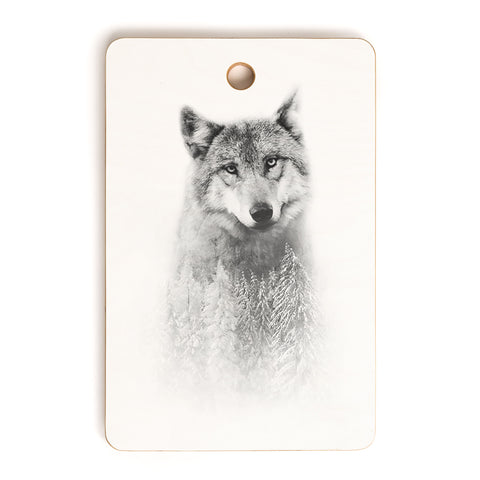 Emanuela Carratoni The Wolf and the Forest Cutting Board Rectangle