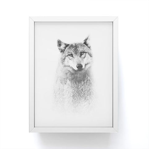 Emanuela Carratoni The Wolf and the Forest Framed Mini Art Print