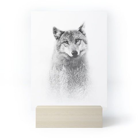 Emanuela Carratoni The Wolf and the Forest Mini Art Print