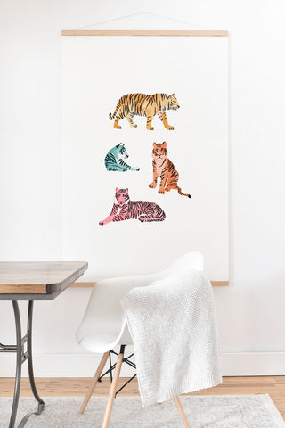 Emanuela Carratoni Tiger Art Theme Art Print And Hanger