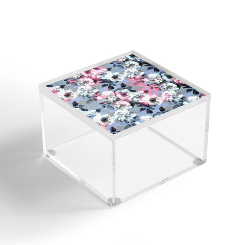 Emanuela Carratoni Vintage Floral Theme Acrylic Box