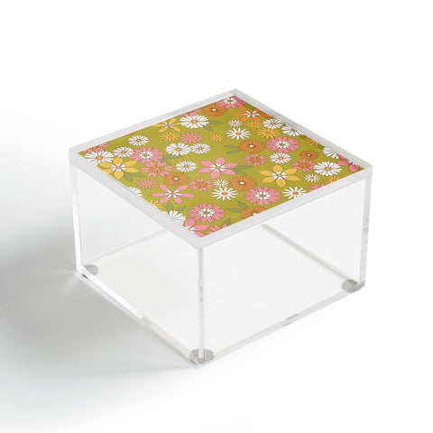 Emanuela Carratoni Vintage Floral World Acrylic Box