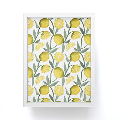 Emanuela Carratoni Vintage Lemons Framed Mini Art Print