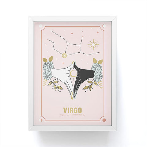 Emanuela Carratoni Virgo Zodiac Series Framed Mini Art Print